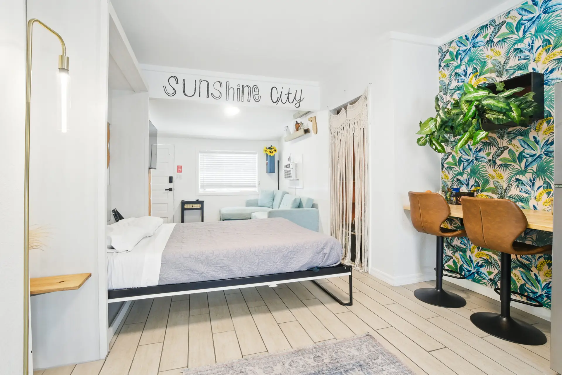 Grove Studio Two bathroom or sleeping area – studio vacation rental St. Pete FL