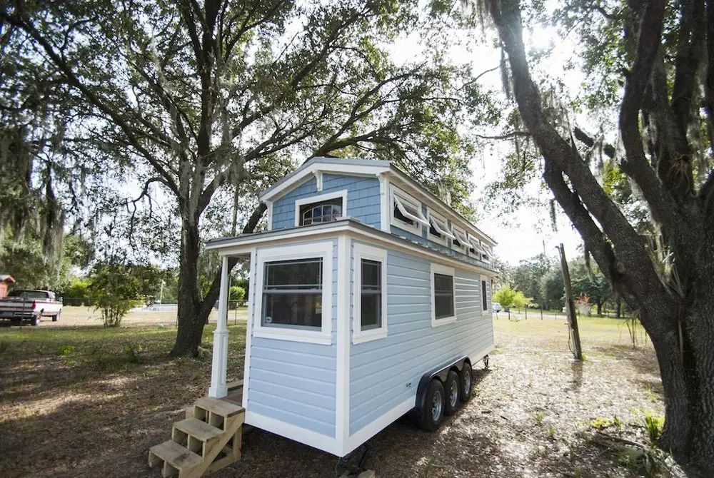 Interior of Tiffany the Tiny Home Sarasota vacation rental, cozy accommodation close to Sarasota bike trails