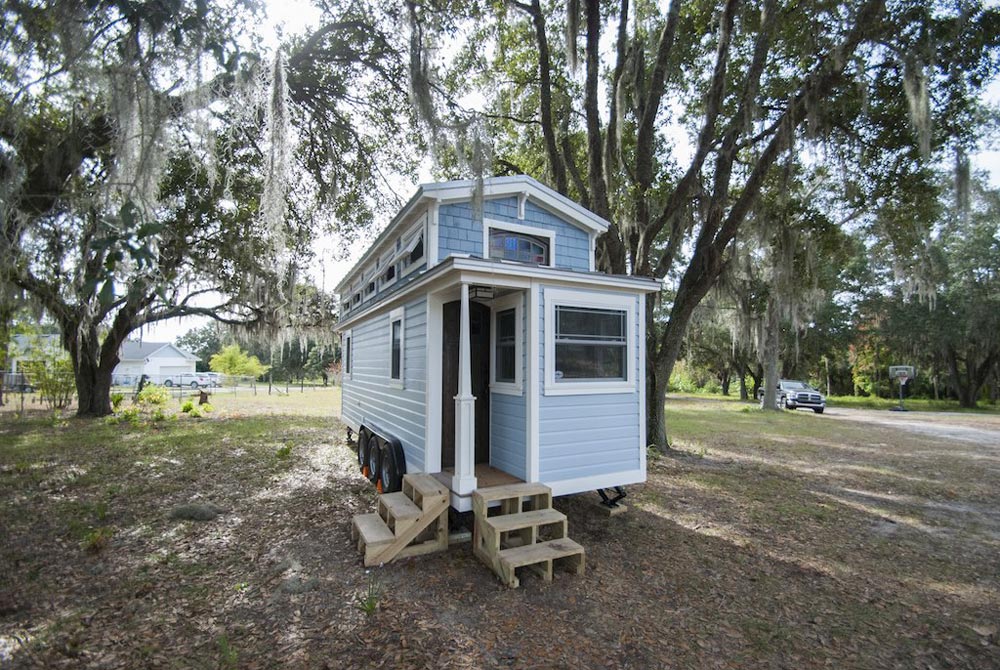 Tiffany the Tiny Home exterior, a charming vacation rental in Sarasota Florida near top bike trails