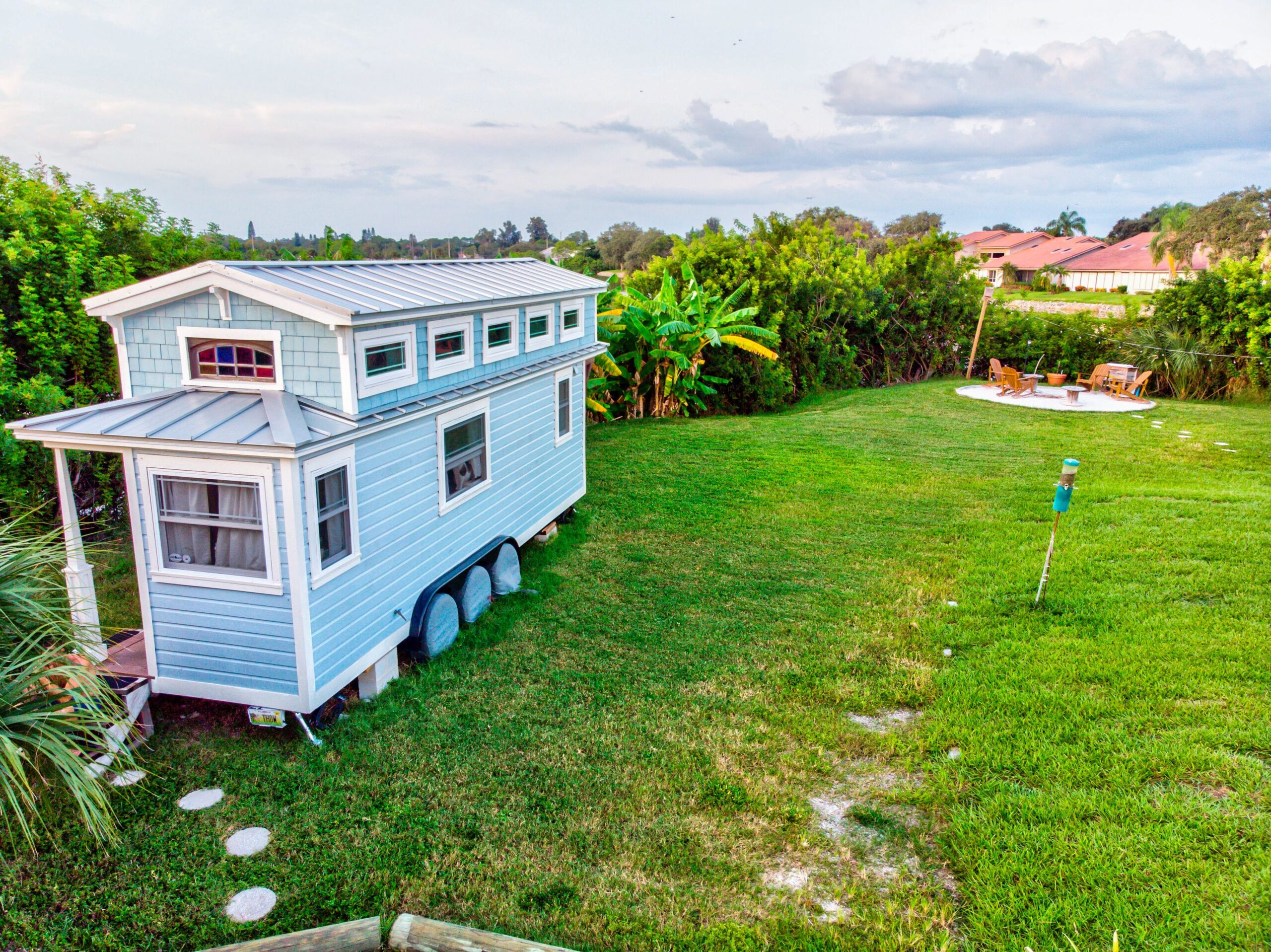 Tiffany the Tiny Home with outdoor firepit seating — Sarasota vacation rental